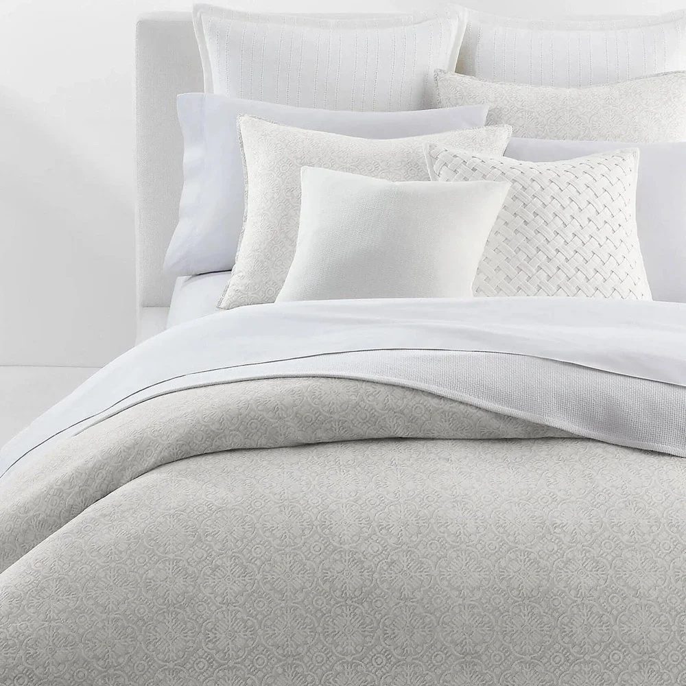 Lauren Ralph Lauren Emilia Tonal Medallion King Duvet Cover 3-Pc Set NEW $430